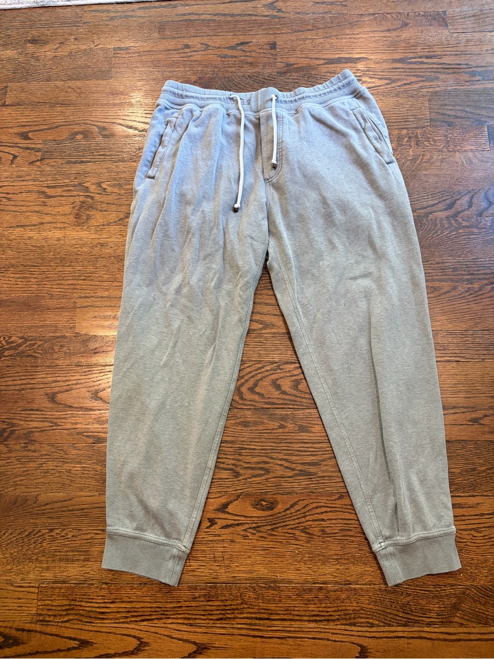 Brunello Cucinelli Light Grey Drawstring Jogger Pants